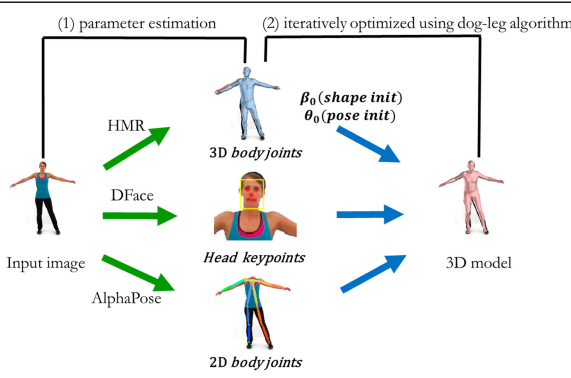 3D human body reconstruction based on SMPL model